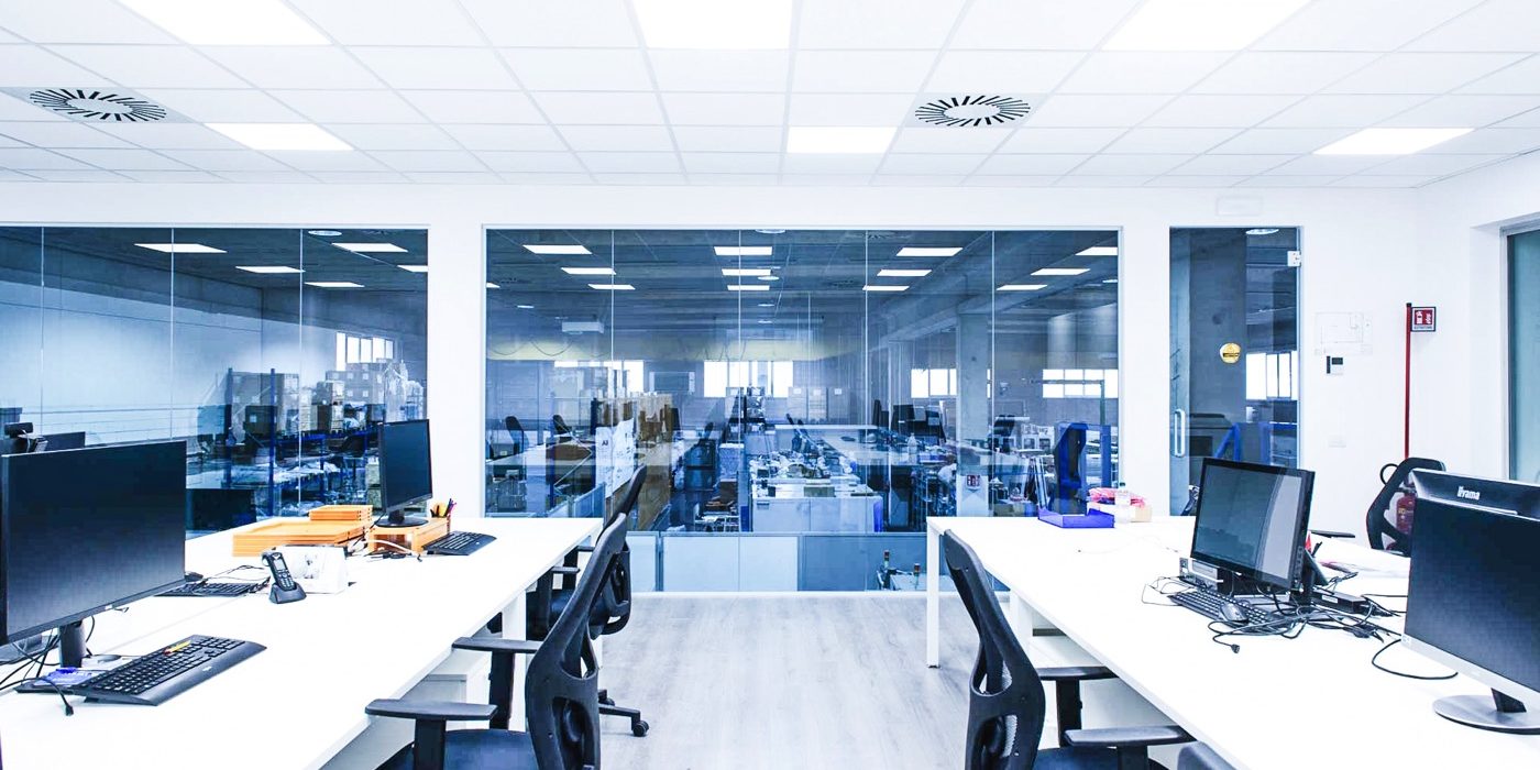 Uffici direzionali su soppalco per Essegi