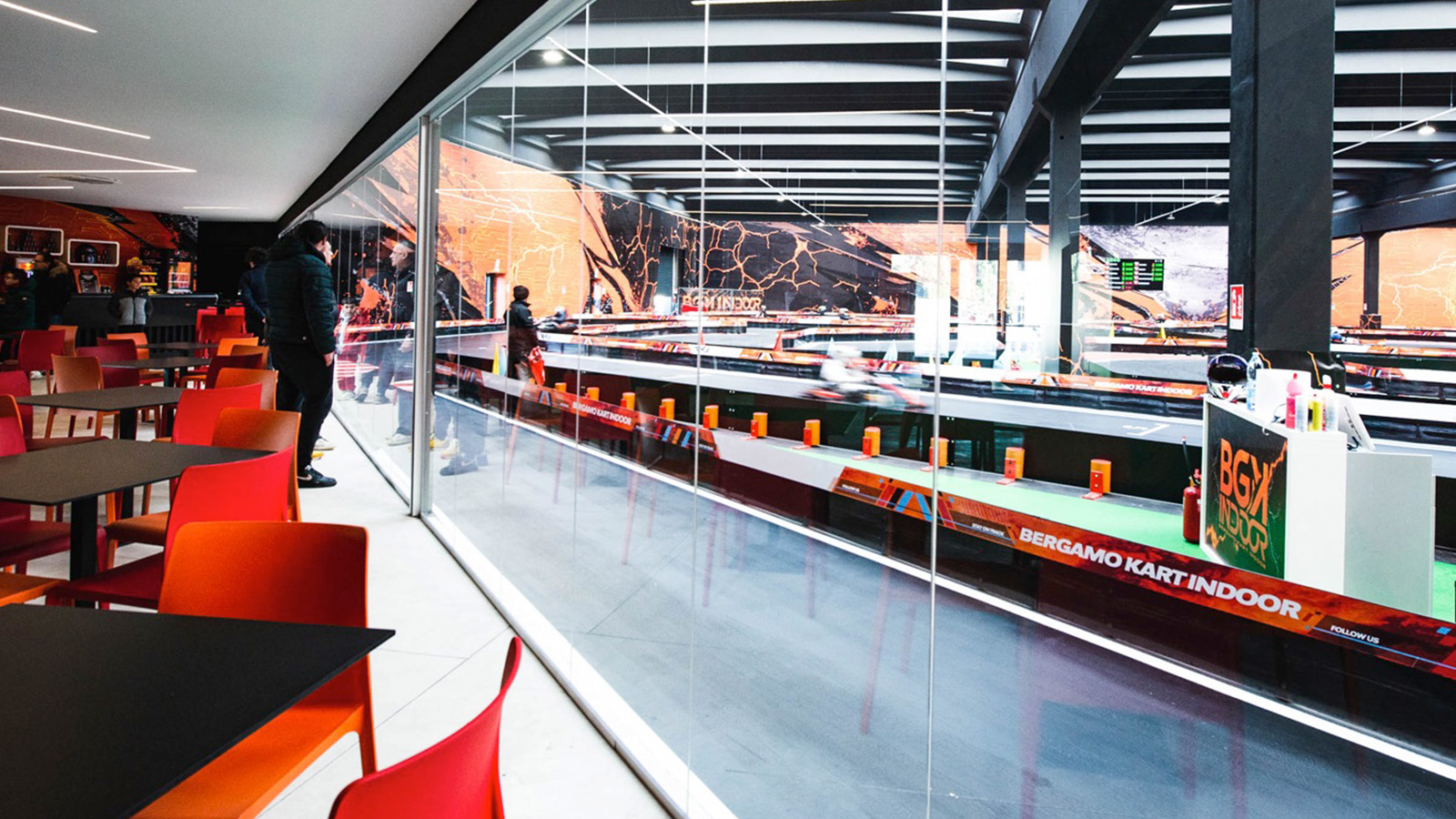 pareti vetrate uffici per Kartodromo Bergamo