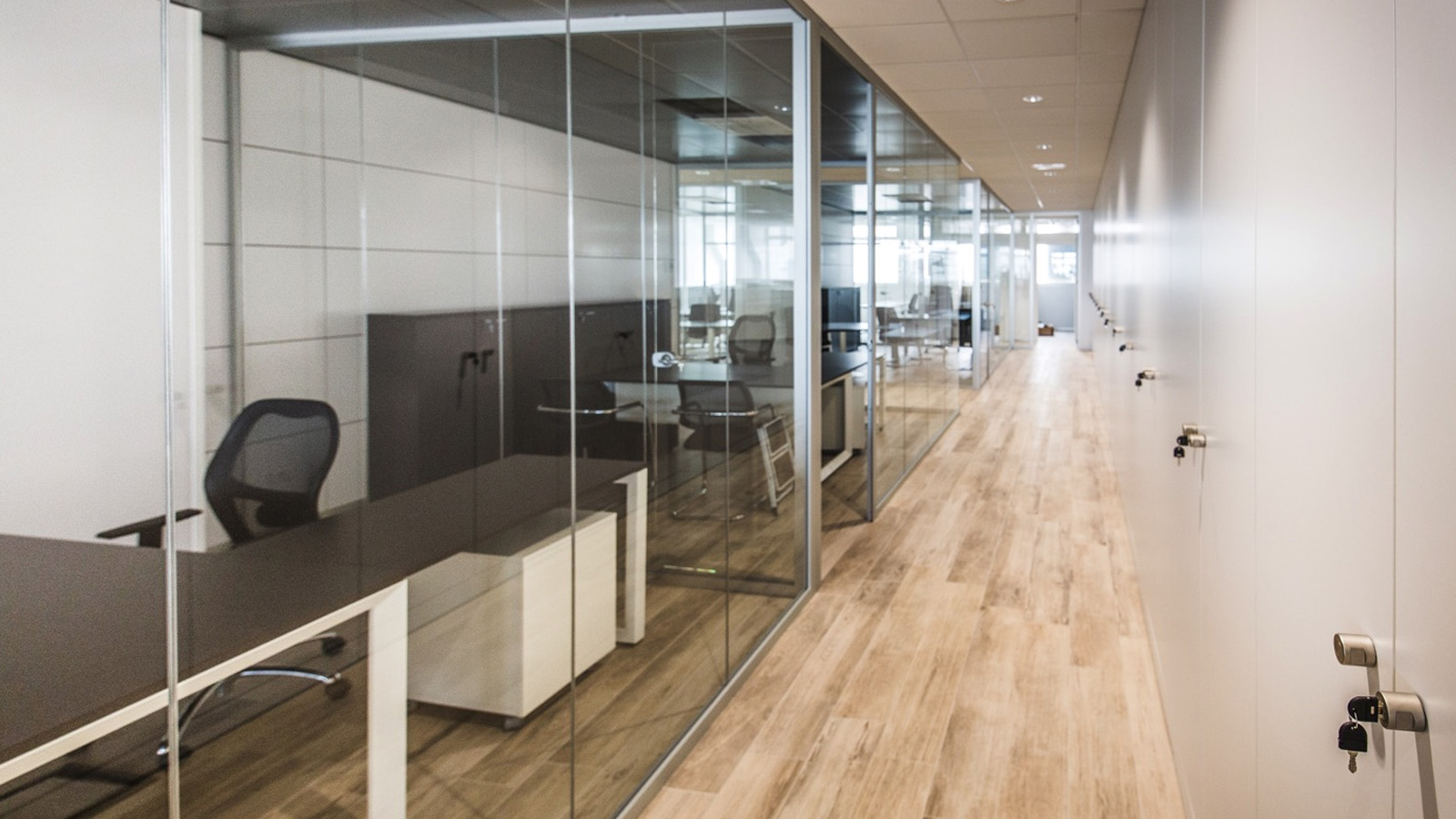 pareti vetrate uffici per Centro di Calcolo